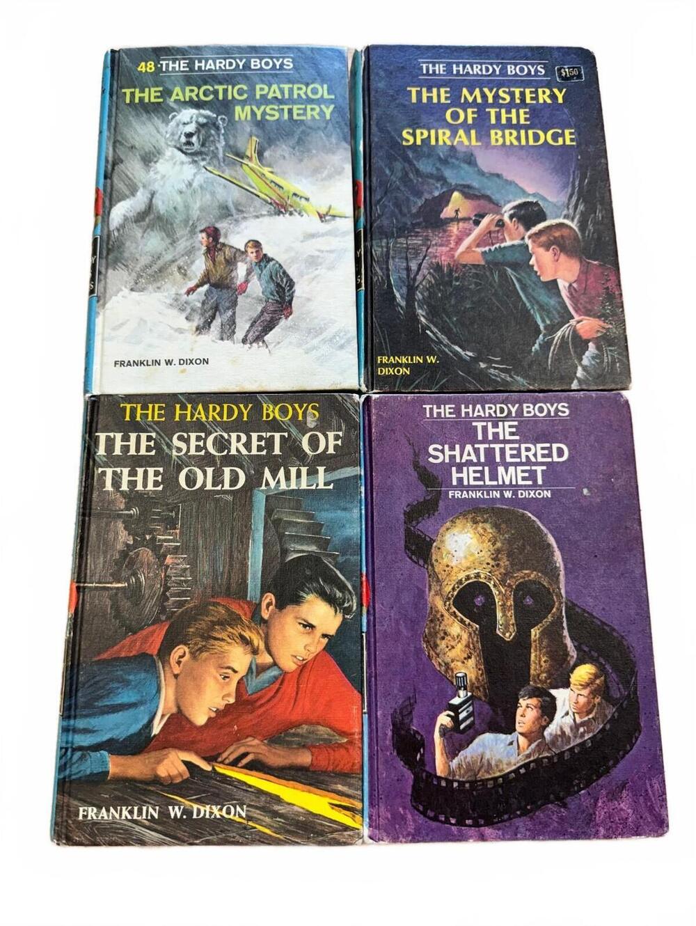 Hardy Boys Grosset & Dunlap Hardcover Book Lot of 4 1962-1973
